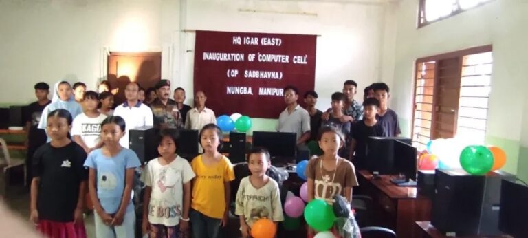 Assam Rifles Inaugurates Computer Cell at St. John’s School, Nungba, Manipur