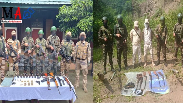 Huge Cache of Arms and Ammunition Recovered in Manipur: A Joint Operation Success