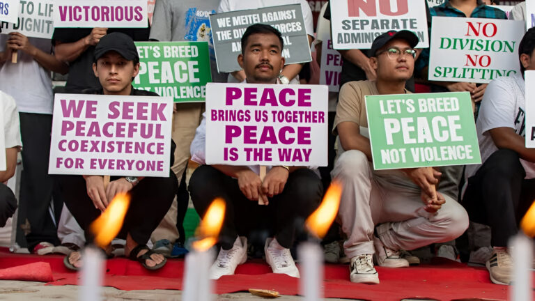 Restore Peace and Resettle IDPs: Northeast Students Demand Action for Manipur