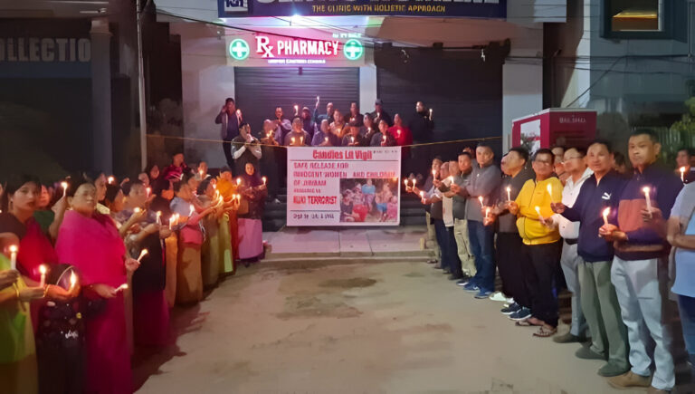 Candlelight Vigil for Safe Release of Six Meitei IDPs in Manipur