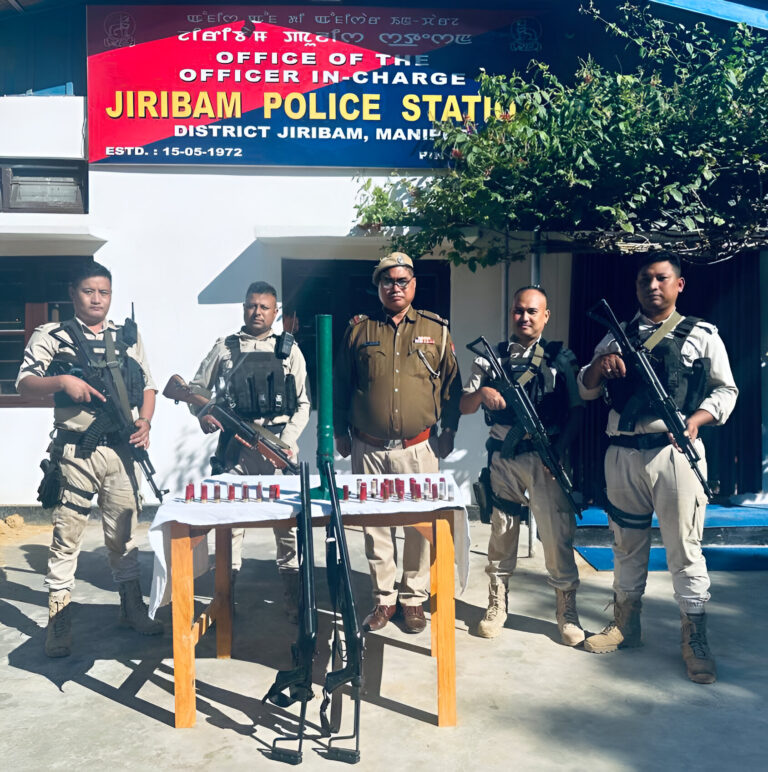 Manipur: Seizure of Arms and Ammunition by Security Forces in Jiribam and Churachandpur Districts