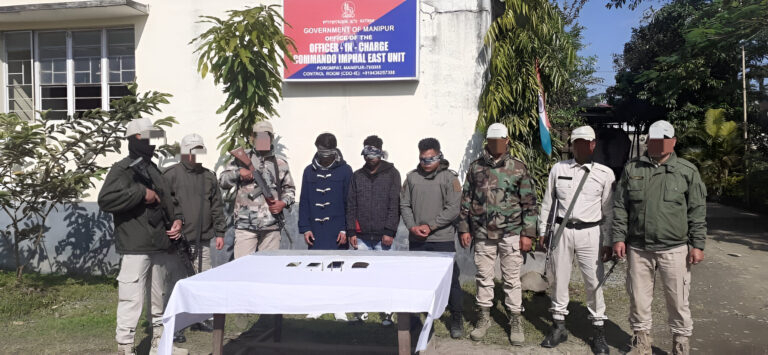 Manipur Police Arrests Five Cadres of Banned Outfits in Crackdown on Extortion