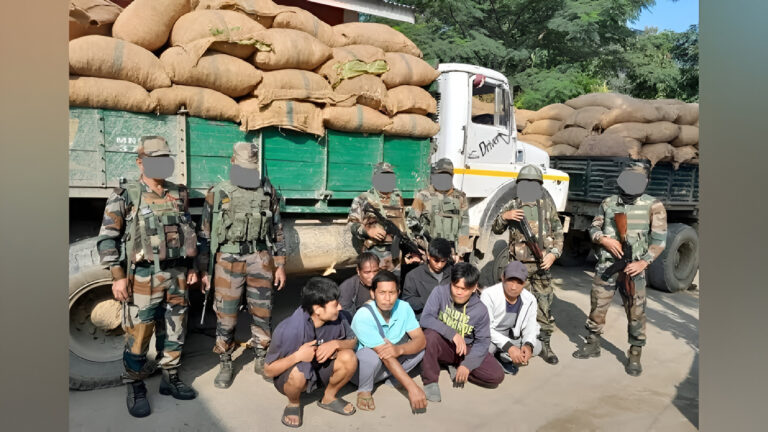 Assam Rifles Intercept Massive Areca Nut Smuggling Operation in Manipur