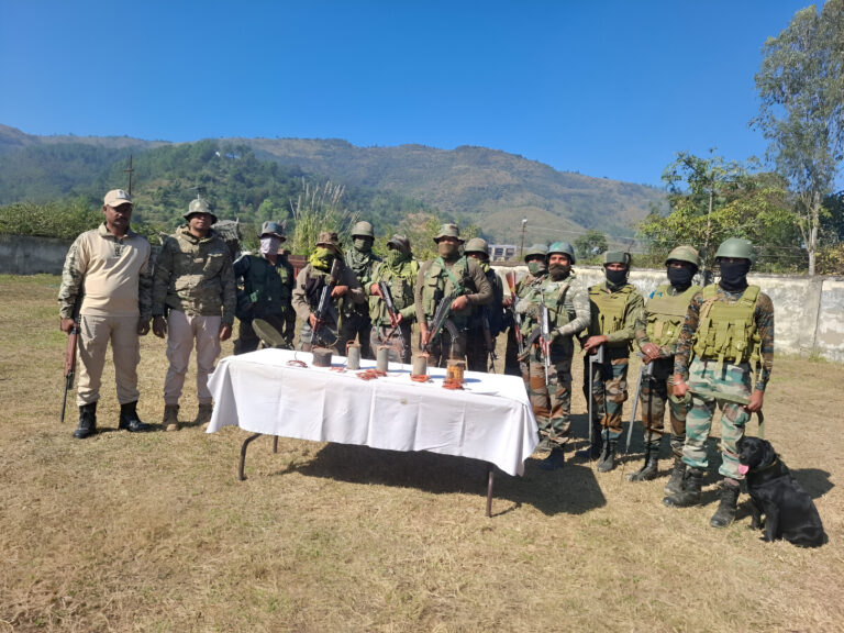 Manipur: Security Forces Seize Arms, Ammunition, and IEDs in Kangpokpi and Imphal East