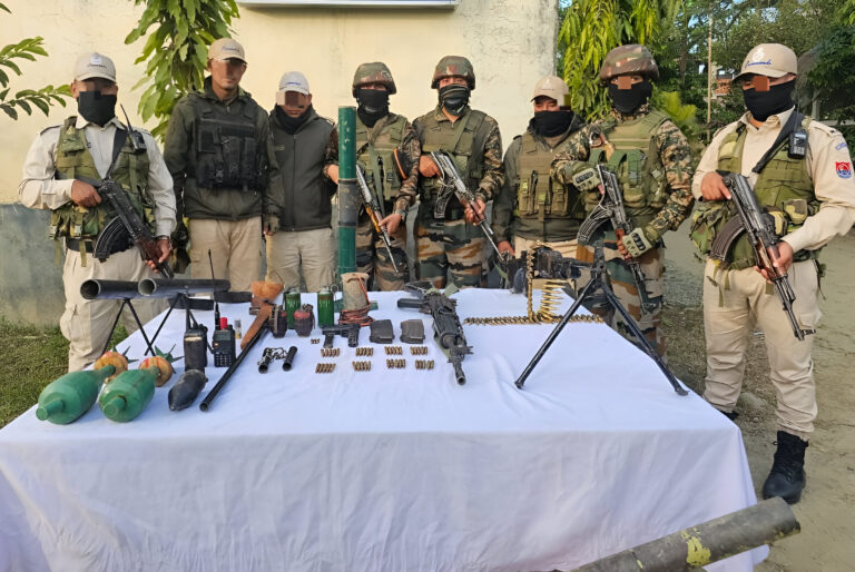 Manipur Security Forces Recover Massive Cache of Arms and Explosives in Imphal East and Kangpokpi