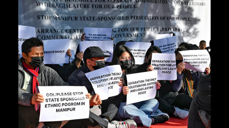 Delhi Sit-In by Kuki-Zomi Groups: Questioning Government Silence on Manipur Violence