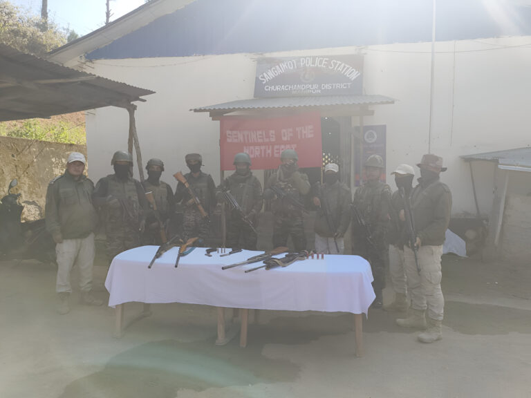 Manipur Security Forces Recover Arms and Ammunition in Churachandpur