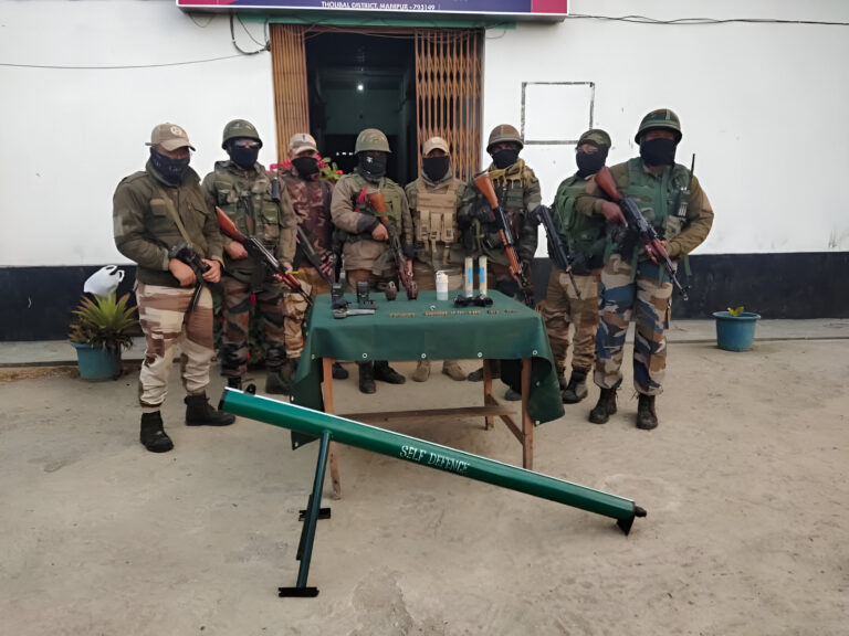 Manipur Security Forces Recover Arms and Explosives During Search Operations in Thoubal District