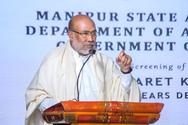 Manipur CM Biren Attends Screening of Historic Film “Chahi Taret Khuntakpa”