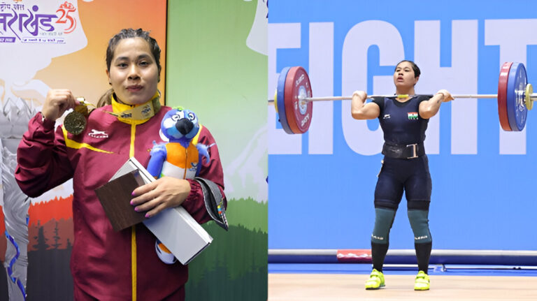 Bindyarani Devi Strikes Gold as Manipur Clinches Two Medals in Weightlifting at National Games