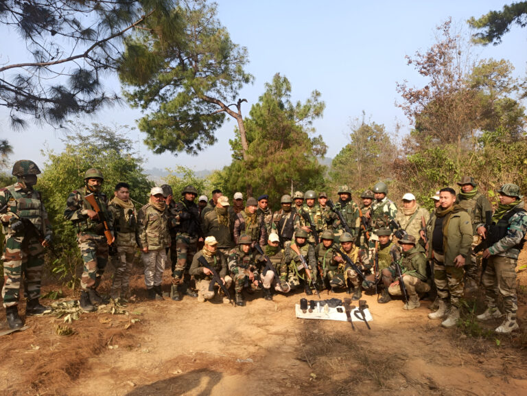 Manipur Security Forces Recover Weapons & Explosives in Joint Operation at Kakching District