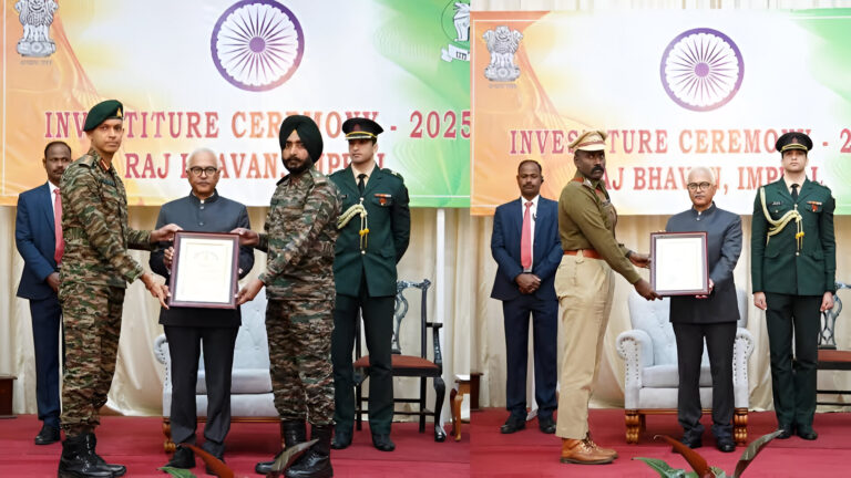 Manipur Governor Awards Citations to Security Forces: Celebrating Exemplary Service and Dedication