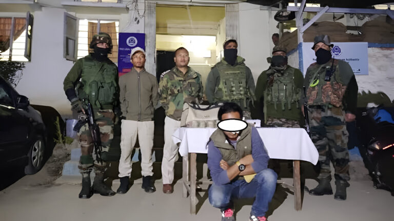 Manipur Security Forces Arrest Suspect with Cash, Drugs, and Ammunition in Churachandpur: A Closer Look at the Operation