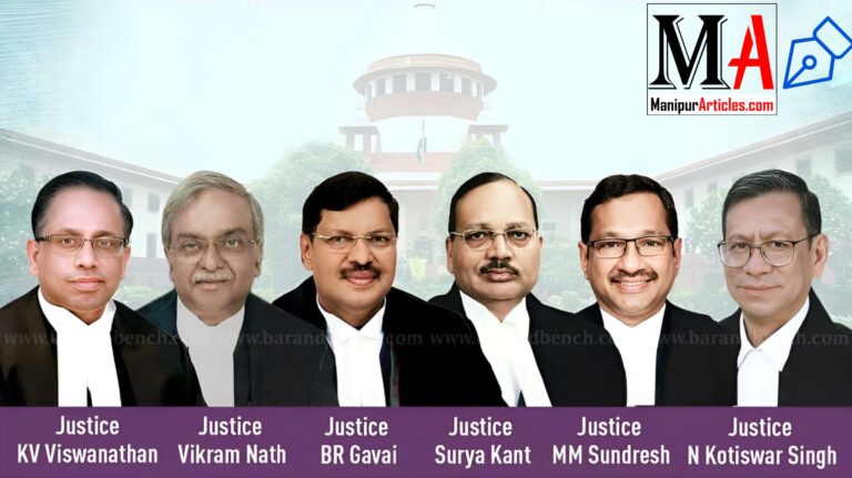 Supreme Court Judges to Visit Manipur Relief Camps on March 22