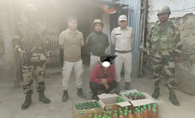 Manipur: Alleged Smuggler Arrested with IMFL in Tengnoupal