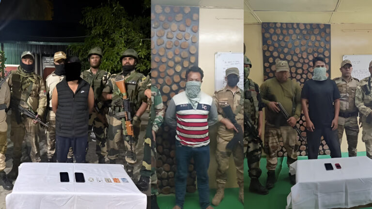 Manipur Police Arrest Three Militant Extortionists in Statewide Crackdown