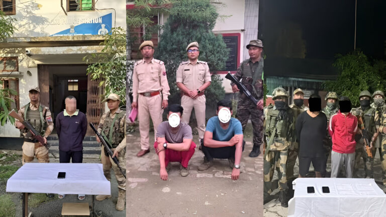 Manipur Police Arrest Five Militants in Major Anti-Extortion Crackdown