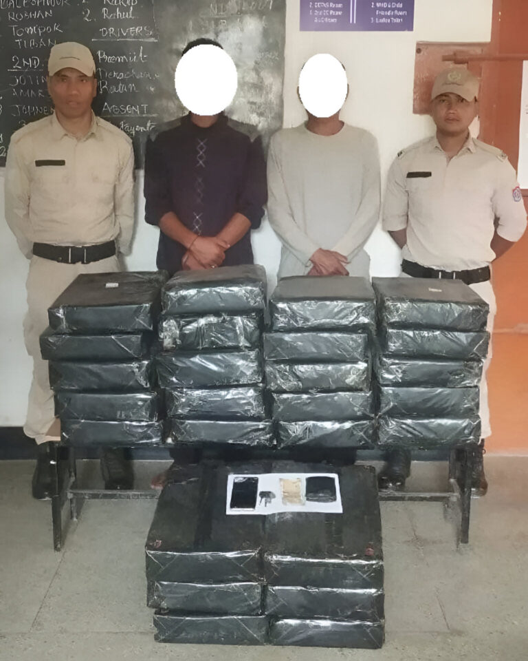 Massive Drug Bust in Manipur: Over 274 Kg of Ganja Seized, Two Smugglers Arrested