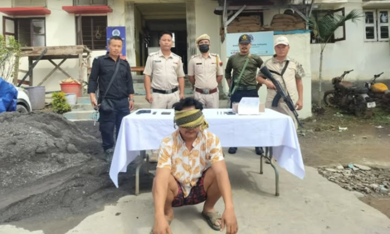 Manipur: CKNDF/A militant held with arms, incriminating papers