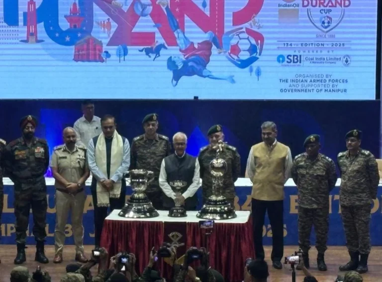 Manipur Ignites: The 134th Durand Cup Trophy Tour Lands at Loktak Lake