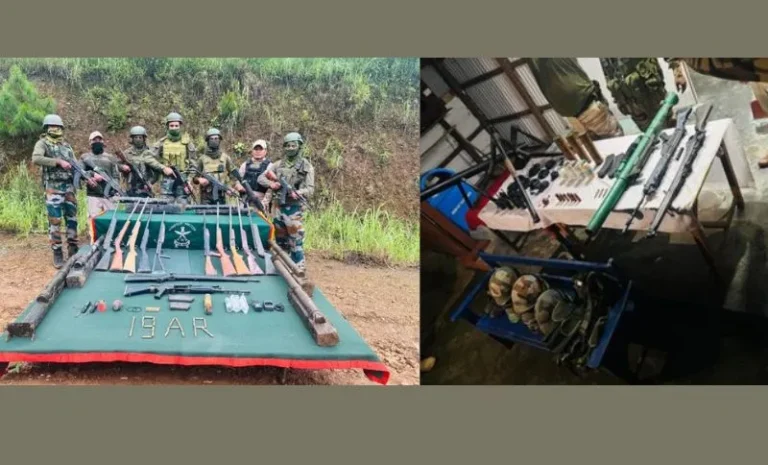 Assam Rifles and other security forces recently recovered a massive cache of arms and ammunition