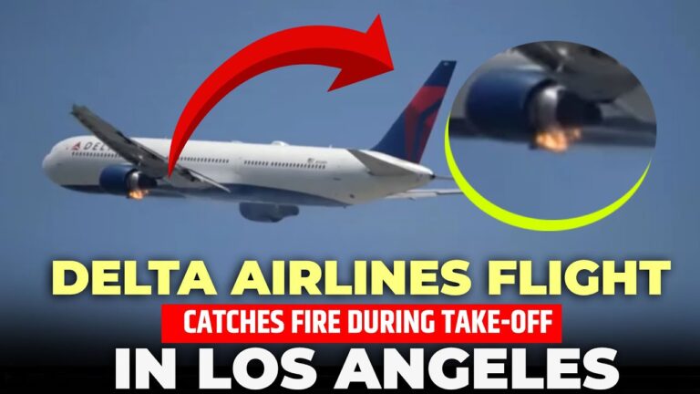 Delta’s Boeing 767 engine catches fire mid-air, makes emergency landing in LA