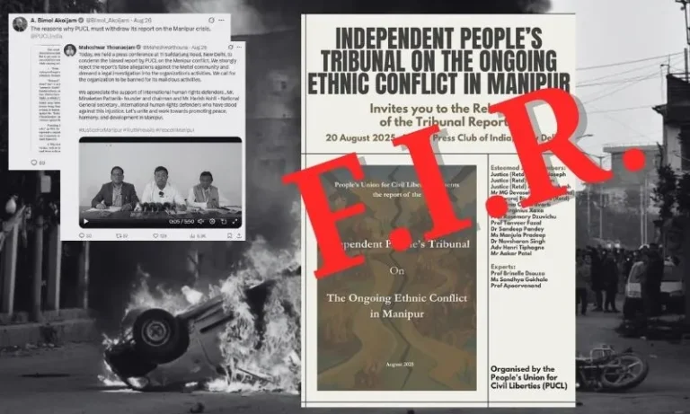 Political Parties in Manipur File FIRs Against PUCL Over Controversial Report