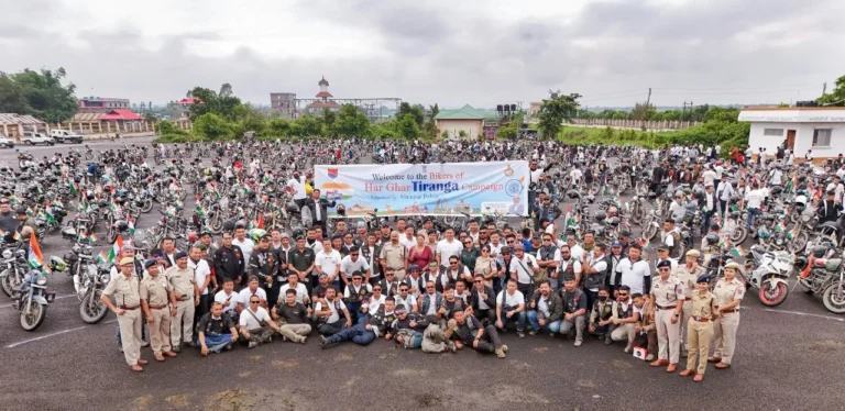 Manipur Har Ghar Tiranga Bike Rally: Police, YAS & 1,017 Riders Paint the State Tricolour Ahead of Independence Day