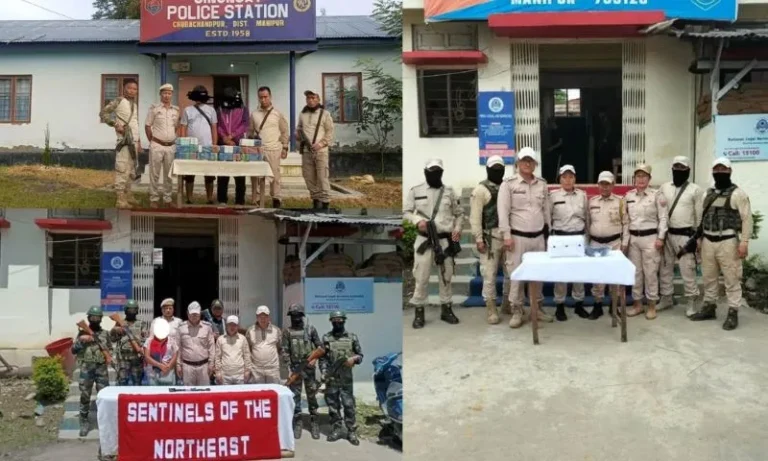 Manipur: 4 Arrested with “WY” Tablets and Brown Sugar in Churachandpur