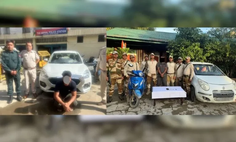 3 Arrested in Manipur Vehicle Theft Case — Stolen Vehicles Recovered