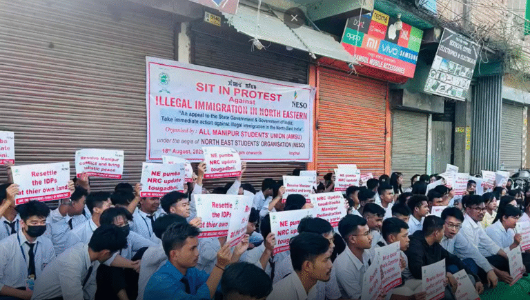 Imphal Protest: NESO Seeks Safeguards Against Illegal Immigration