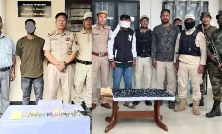 Rs 10 Crore Worth of Drugs Seized, Two Smugglers Arrested on the Manipur–Nagaland Border