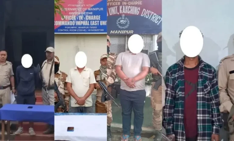 Four Insurgents Arrested in Manipur