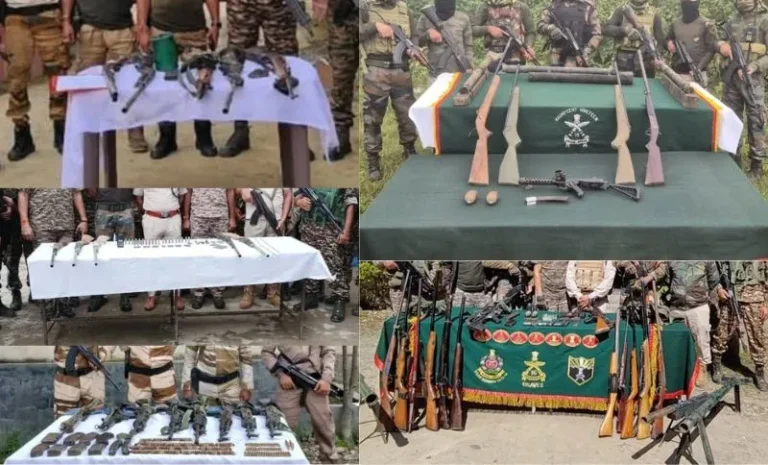 Security Forces Bust Five Insurgent Camps in Manipur — Huge Cache of Arms Recovered