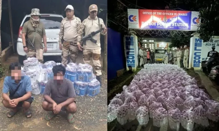 Manipur Police Arrest Five for Illegally Transporting Over 2,000 Litres of DIC Liquor