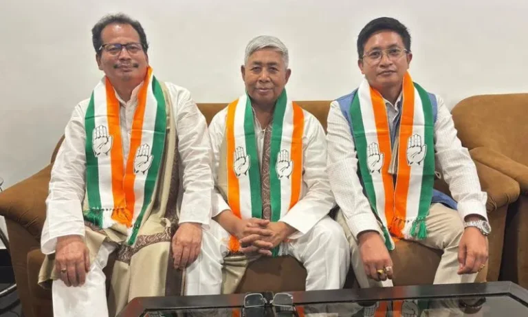 Three BJP Leaders in Manipur Join Congress