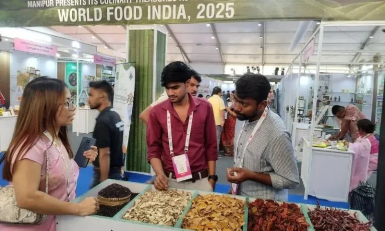 Manipur’s Fiery ‘Yu’ and Black Rice ‘Chakhou’ Steal the Show at World Food India 2025