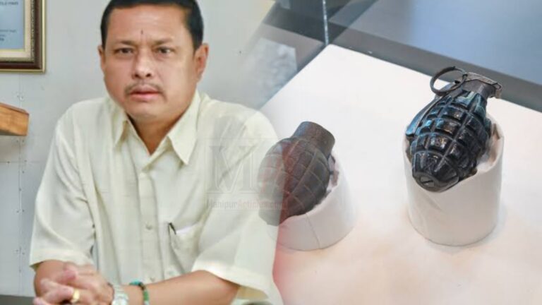 Manipur: Two Hand Grenades Recovered Near MP Sanajaoba Leishemba Residence