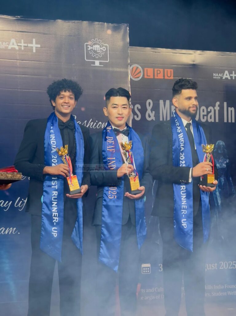 Manipur Youth Veihriilou Lanah Crowned Mr Deaf India 2025 — A Triumph of Talent, Representation & Pride