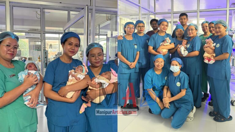 Mother Successfully Delivers Triplets at Seven Months in Manipur Mother Care Hospital, Sagolband