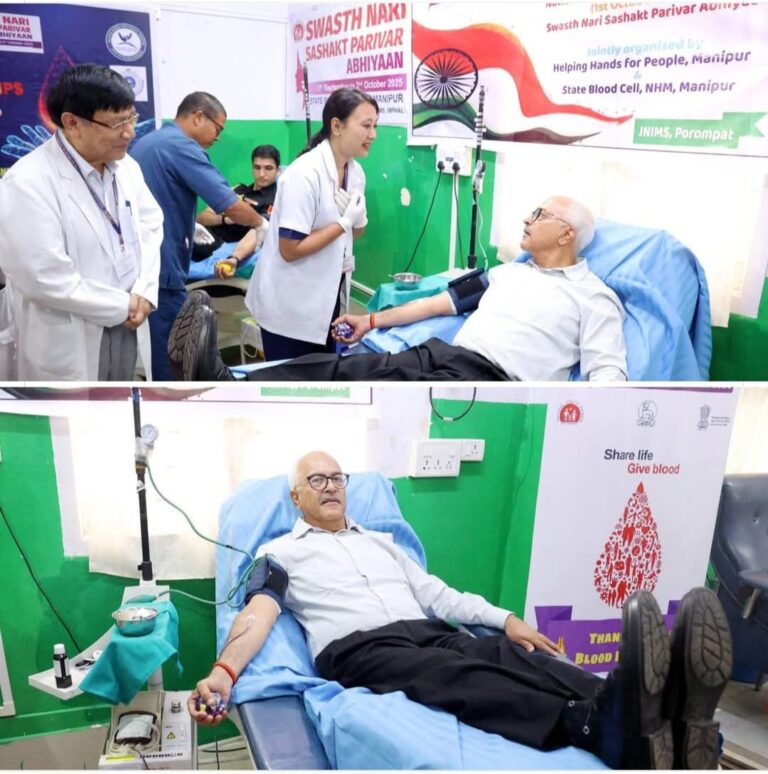 Governor Leads by Example: Donating Blood on National Voluntary Blood Donation Day 2025