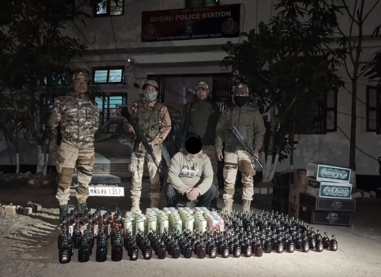 Manipur Police Seize 86,280 Litres of IMFL in Kakching, One Arrested