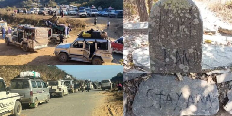 Defaced Naga Monoliths Spark Road Blockade in Manipur, Arms Cache Recovered