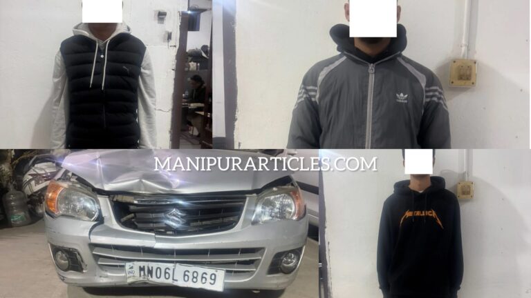 NH-102 Hit-and-Run Probe Leads to Arrests and Weapon Seizure by Manipur Police