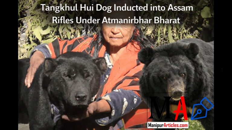 Tangkhul Hui Dog Inducted into Assam Rifles Under Atmanirbhar Bharat