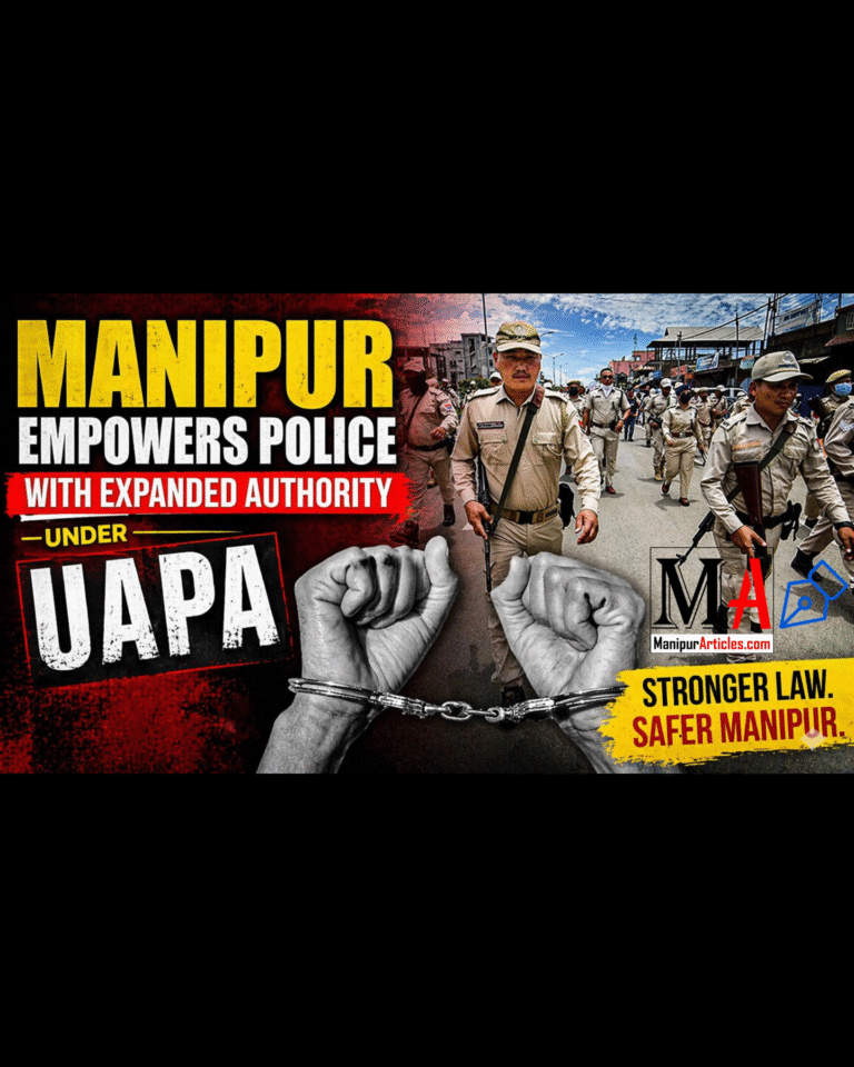 Manipur Empowers Police with Expanded Authority Under UAPA