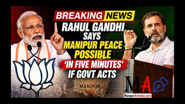 Rahul Gandhi Says Manipur Peace Possible ‘in Five Minutes’ if Govt Acts