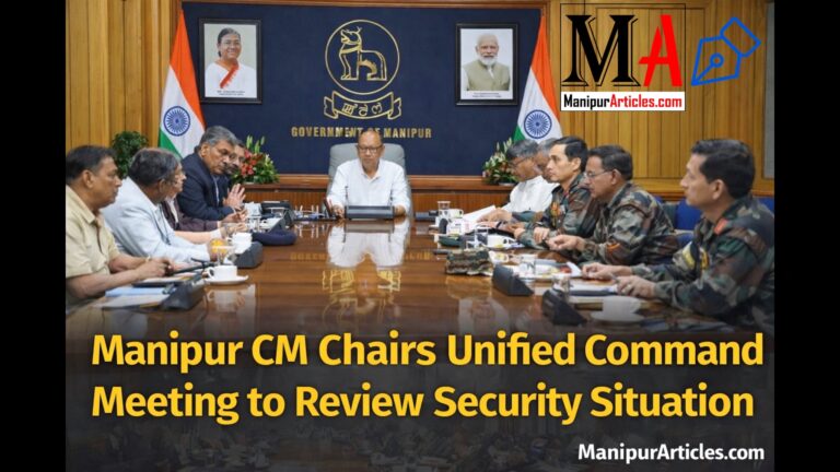 Manipur CM Chairs Unified Command Meeting to Review Security Situation