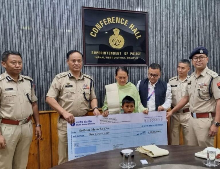Manipur: SBI Gives First-Ever ₹1 Crore Payout to Family of Deceased Police Personnel