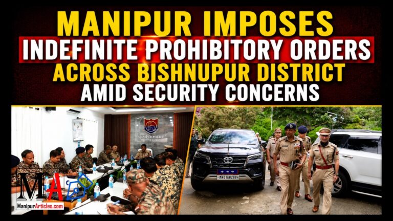 Manipur Imposes Indefinite Prohibitory Orders Across Bishnupur District Amid Security Concerns